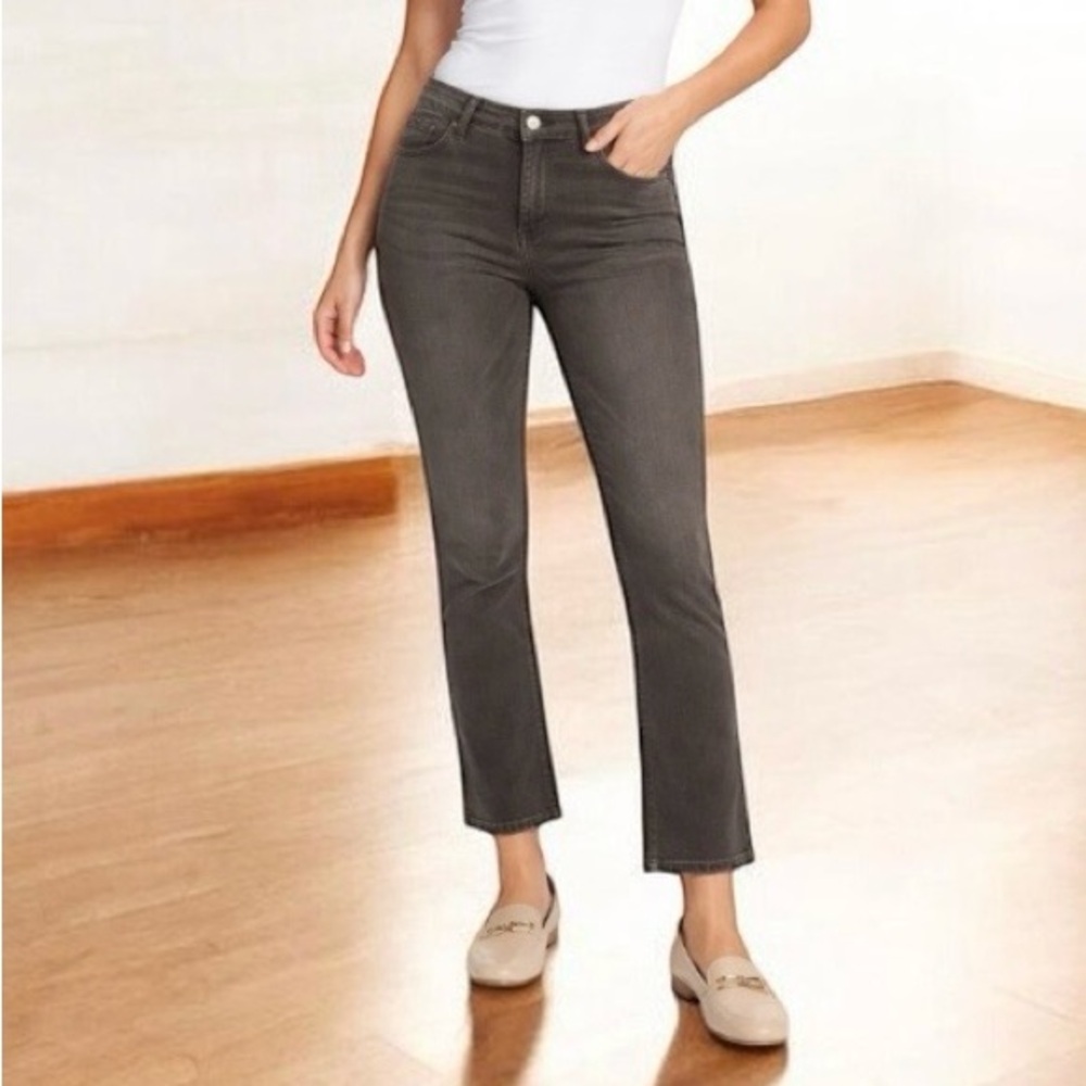 NYDJ Curve 360 Shape Slim Straight Ankle Jeans Vintage PE Size 16